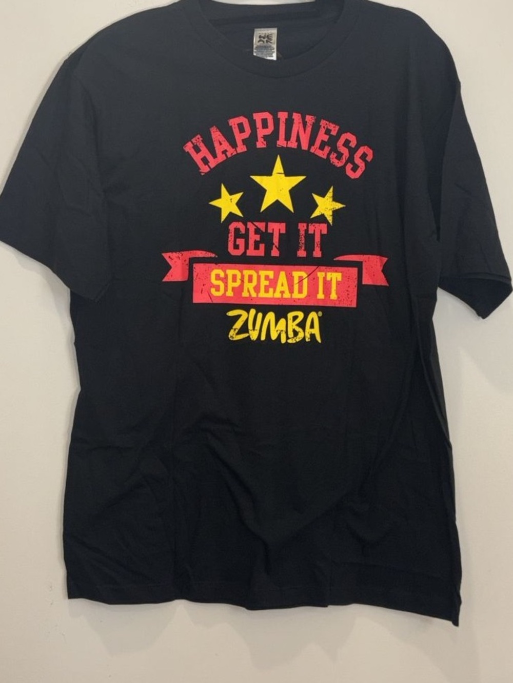 Zumba Happiness Workout Tee - Comfortable Graphic Gym Shirt Mens Womens